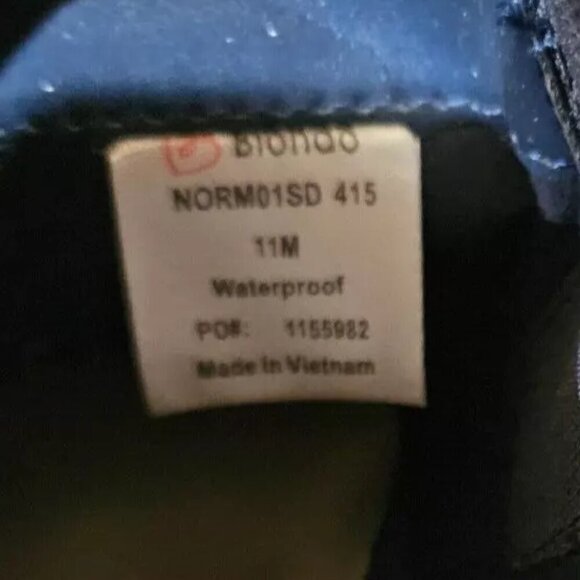 Blondo Norma Mule (Women) Slip On Waterproof Navy Blue Suede Bootie 11M - Picture 8 of 10